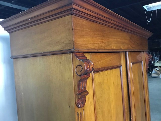 Antieke vertiko highboard kast - linnenkast - afbeelding 5 van  8