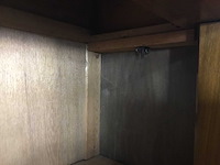 Antieke vertiko highboard kast - linnenkast - afbeelding 2 van  10