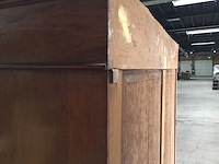 Antieke vertiko highboard kast - linnenkast - afbeelding 8 van  10