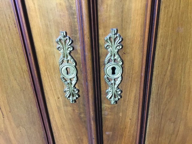 Antieke vertiko highboard kast - linnenkast - afbeelding 10 van  10