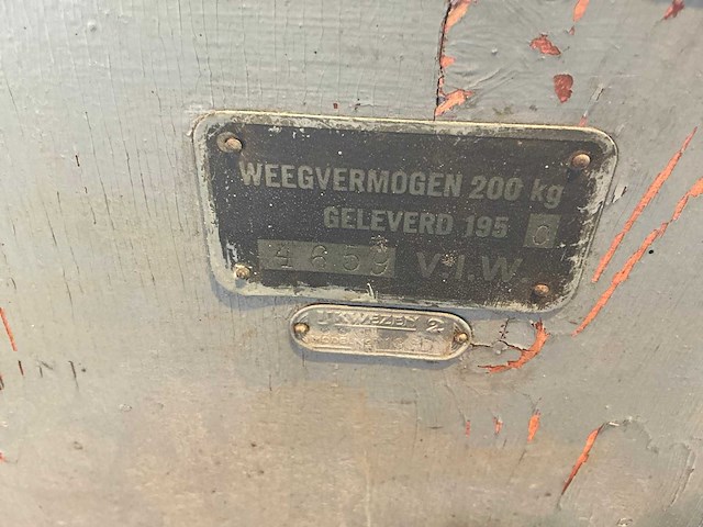 Antieke vloerbascule (4x) - afbeelding 8 van  9