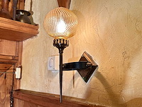 Antieke wandlamp jaren 60 (2x) - afbeelding 1 van  2