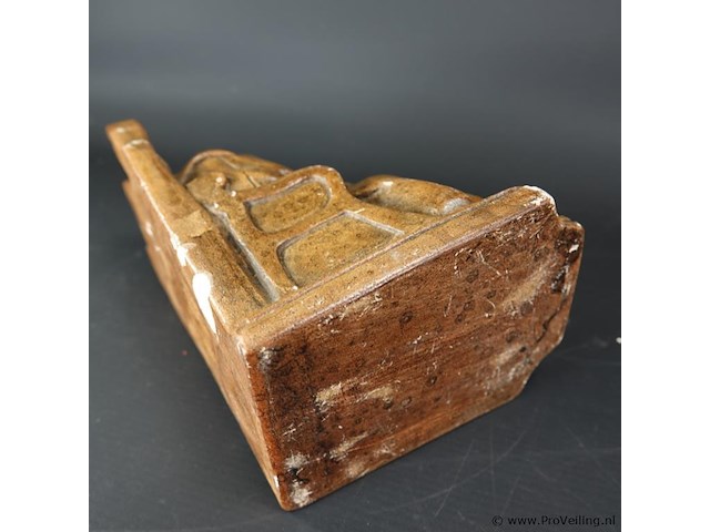 Antieke wijze in gips als boekensteun - afbeelding 5 van  5