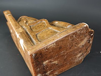 Antieke wijze in gips als boekensteun - afbeelding 5 van  5