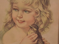 Antieke zeefdruk - afbeelding 3 van  4