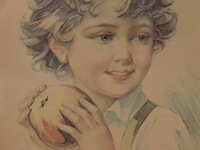 Antieke zeefdruk - afbeelding 4 van  4