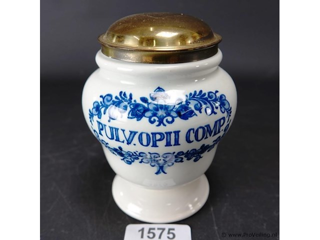 Antieke zenith gouda apothekerspot - afbeelding 1 van  5