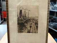 Antieker ets volendam - afbeelding 1 van  5
