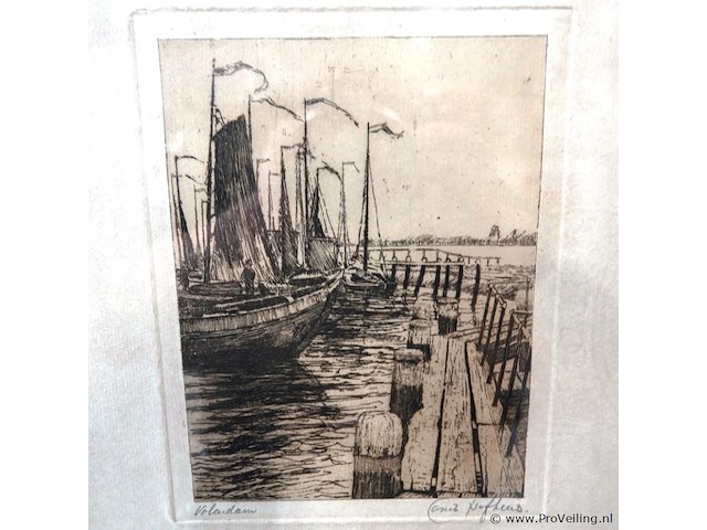 Antieker ets volendam - afbeelding 2 van  5