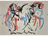Anton heijboer - acryl en indiase inkt op papier - 110 x 80