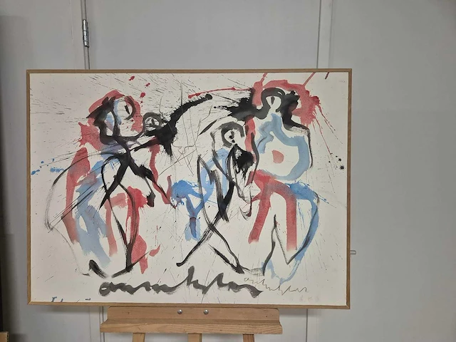 Anton heijboer - acryl en indiase inkt op papier - 110 x 80 - afbeelding 2 van  4