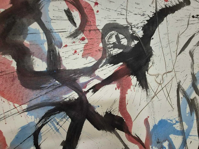 Anton heijboer - acryl en indiase inkt op papier - 110 x 80 - afbeelding 3 van  4