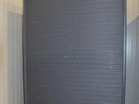 Antraciet kleurige archiefkast 2 roldeuren met leggers afm. 120x45x165 - afbeelding 3 van  6