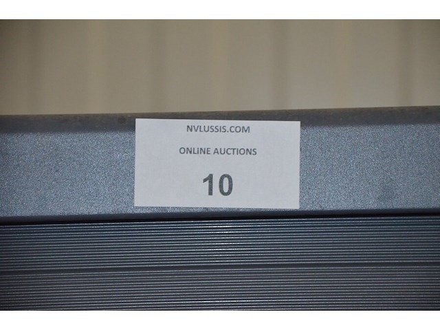 Antraciet kleurige archiefkast 2 roldeuren met leggers afm. 120x45x165 - afbeelding 5 van  6