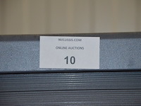 Antraciet kleurige archiefkast 2 roldeuren met leggers afm. 120x45x165 - afbeelding 5 van  6