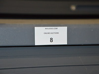 Antraciet kleurige archiefkast 2 roldeuren met leggers afm. 120x45x165 - afbeelding 5 van  6