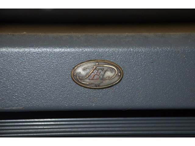 Antraciet kleurige archiefkast 2 roldeuren met leggers afm. 120x45x165 - afbeelding 6 van  6