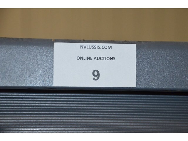 Antraciet kleurige archiefkast 2 roldeuren met leggers afm. 120x45x165 - afbeelding 5 van  5