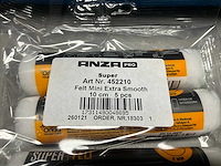 Anza pro super felt - 10 cm viltroller pak (5 stuks) (100x) - afbeelding 3 van  3