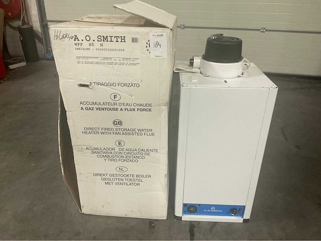 A.o. smith wff 80 n gestookte boiler - afbeelding 2 van  6