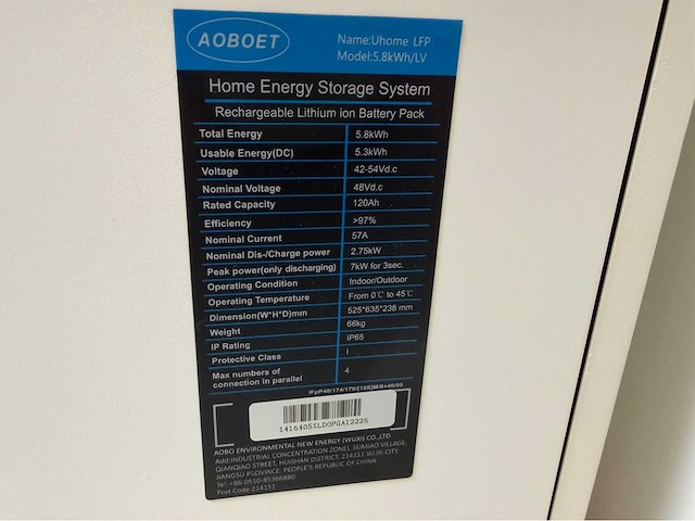 Aoboet ihome-lfp thuis batterij (3x) - afbeelding 1 van  2