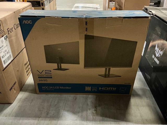 Aoc 24v2q lcd monitor - afbeelding 1 van  2