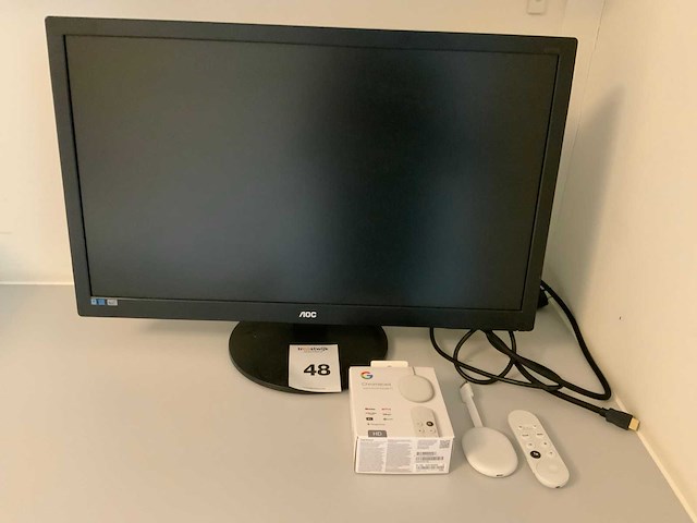 Aoc e2770s monitor en chromecast - afbeelding 1 van  4