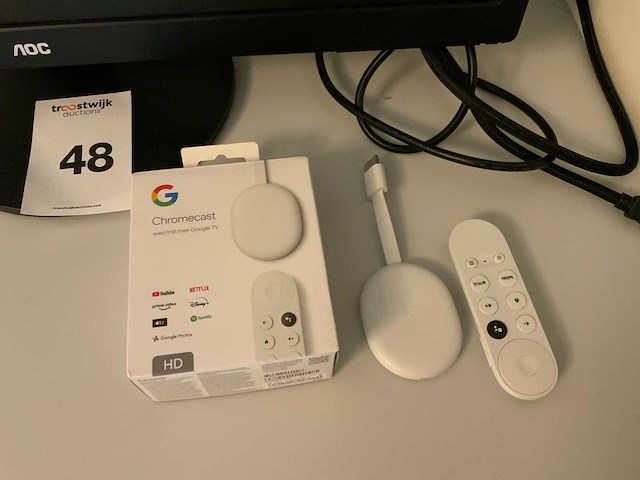 Aoc e2770s monitor en chromecast - afbeelding 2 van  4