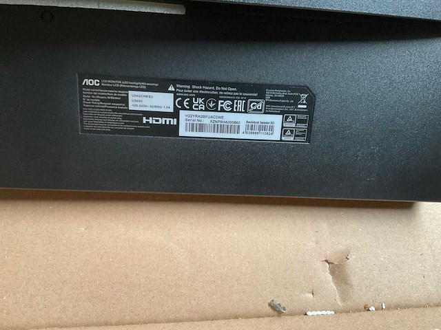 Aoc gaming u34g3xm 34 inch monitor - afbeelding 9 van  9