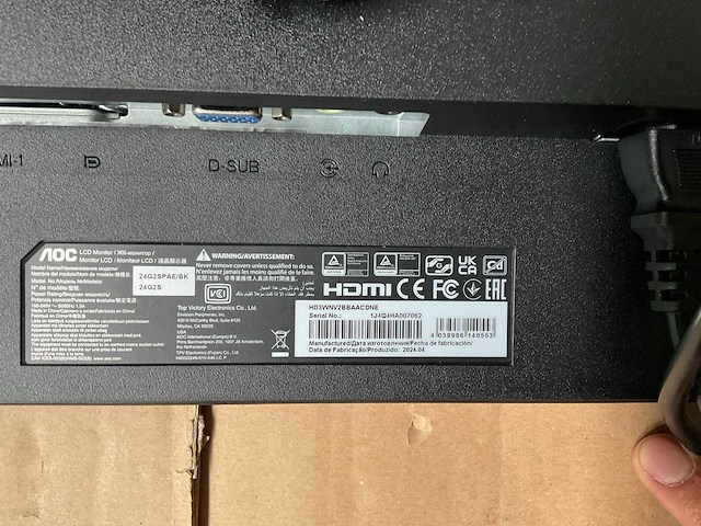 Aoc monitor (8x) - afbeelding 38 van  48
