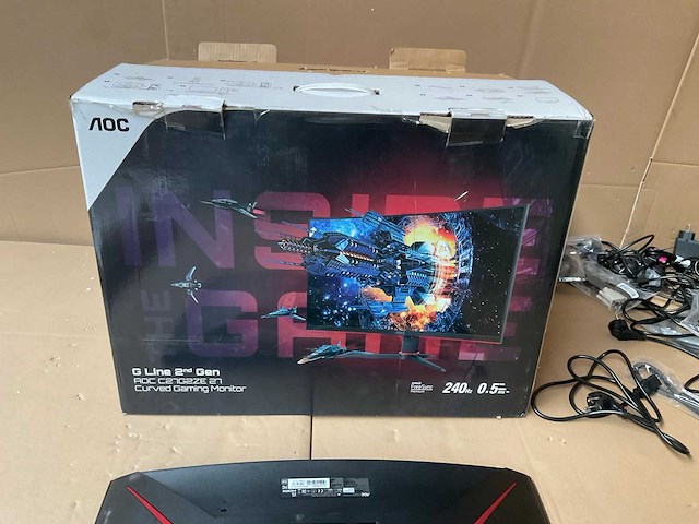 Aoc q27g2ze monitor - afbeelding 4 van  6