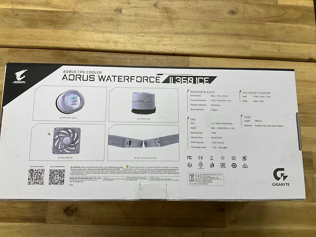 Aorus ii360ice cpu cooler - afbeelding 3 van  4