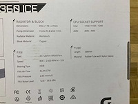 Aorus ii360ice cpu cooler - afbeelding 4 van  4