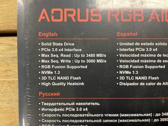 Aorus rgb aic nvme ssd 1tb - afbeelding 2 van  2