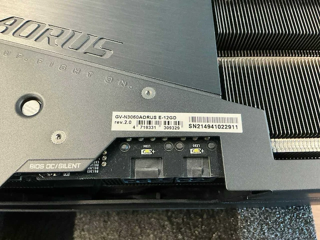 Aorus rtx3060 (12gb) grafische kaart - afbeelding 4 van  4