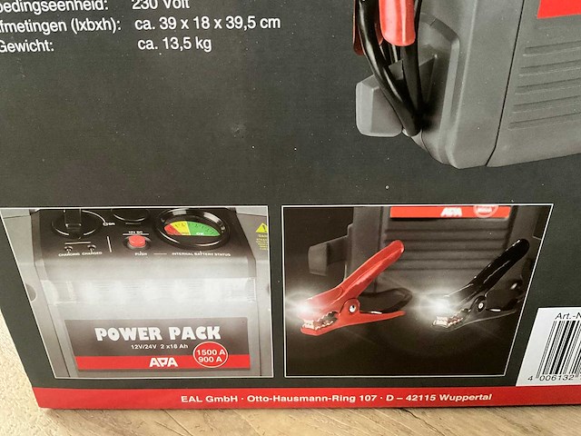 A.p.a. 12/24v 1500/900 ampère starthulp / startbooster - afbeelding 4 van  15