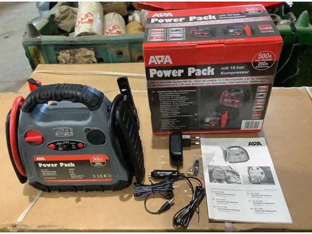 A.p.a 250/500a starthulp / booster met compressor - afbeelding 1 van  3