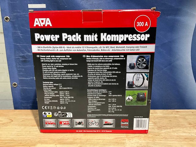 A.p.a. 300a starthulp / booster met compressor - afbeelding 8 van  8