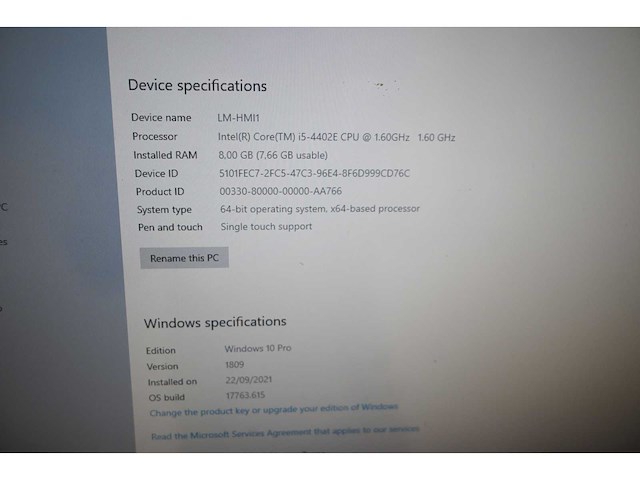 Apc 3249at-11 steel 24” full hd lcd panel pc - afbeelding 5 van  6