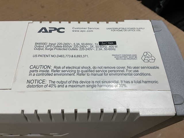 Apc bk650ei back-ups - afbeelding 6 van  6