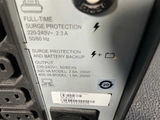 Apc sc620i ups (uninterruptable power supply) - afbeelding 5 van  5