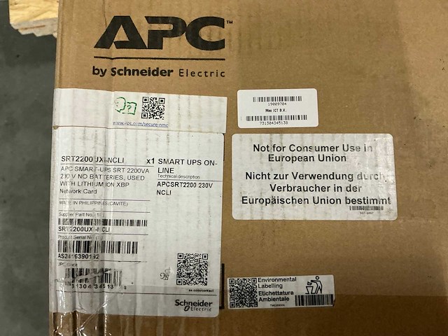 Apc srt2200uxi-ncli - afbeelding 3 van  4