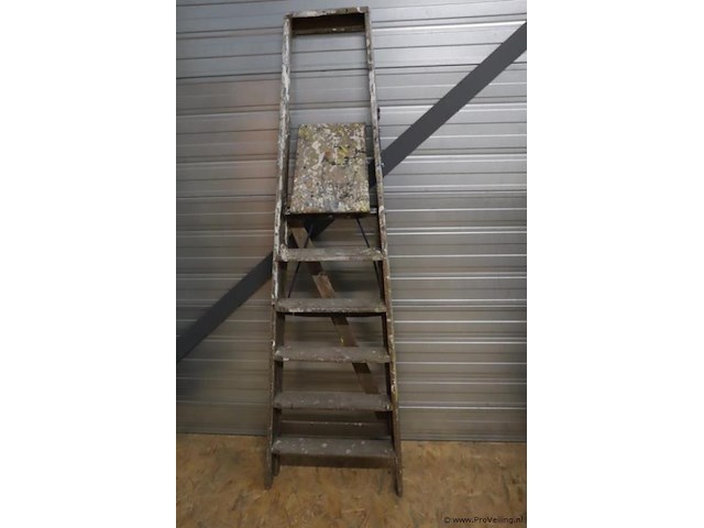 Apeldoornse ladderfabriek houten schilderstrap - afbeelding 1 van  8