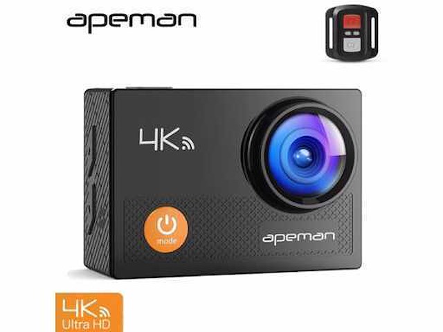 Apeman actioncamera, model a77. zwart - afbeelding 1 van  1