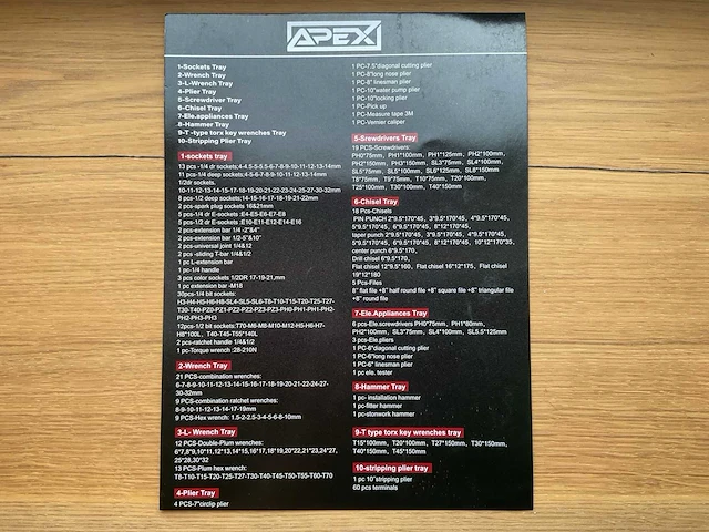 Apex 12hs10g-h xxl edition 12 laden gereedschapswagen - afbeelding 21 van  28