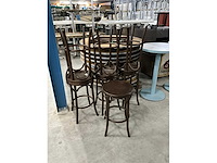 Apex forniture - fameg - thonet halfhoge krukken (7x) - afbeelding 5 van  7