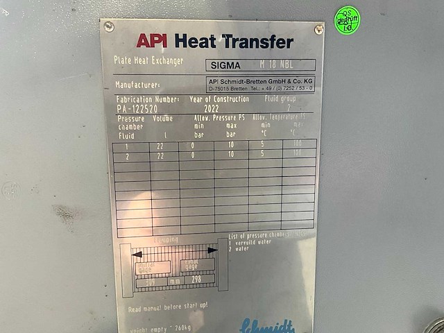 Api heat transfer sigma m 18 nbl plaatwarmtewisselaar - afbeelding 6 van  6