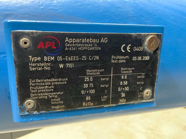 Apl bem 05-esees-25 c/2n koeler amoniak met buffervat - afbeelding 3 van  4
