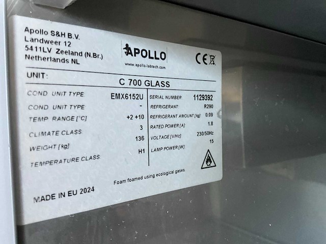 Apollo c700 glass klimaatkast - afbeelding 3 van  12