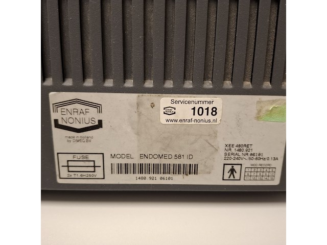 Apparaat t.b.v. elektrostimulatie enraf nonius, endomed 581 id - afbeelding 8 van  11